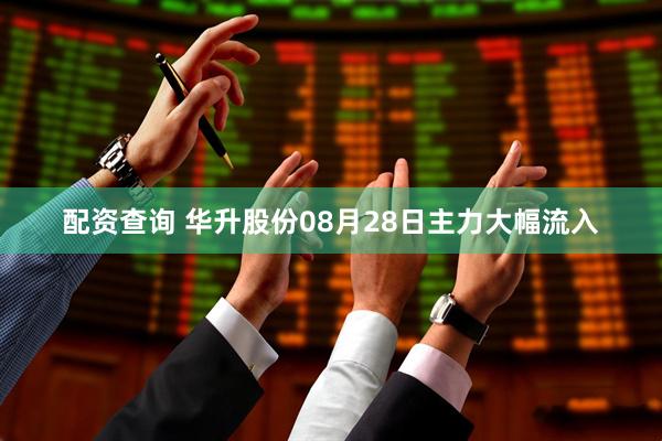 配资查询 华升股份08月28日主力大幅流入