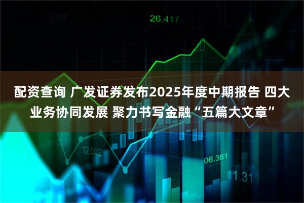 配资查询 广发证券发布2025年度中期报告 四大业务协同发展 聚力书写金融“五篇大文章”