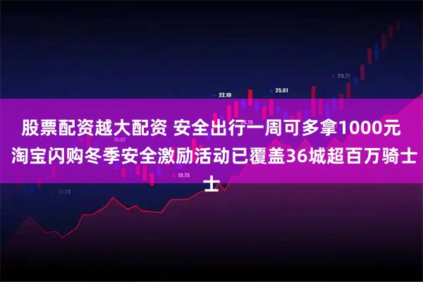 股票配资越大配资 安全出行一周可多拿1000元 淘宝闪购冬季安全激励活动已覆盖36城超百万骑士