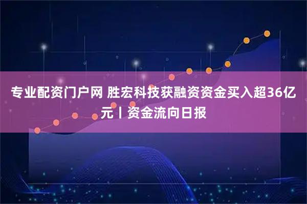 专业配资门户网 胜宏科技获融资资金买入超36亿元丨资金流向日报